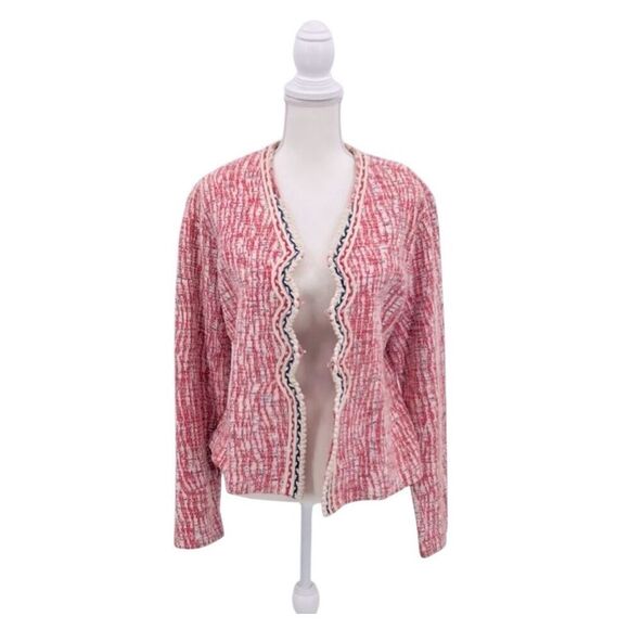 NIC + ZOE Jacket Cotton Blend Cream Size XL - Picture 3 of 8